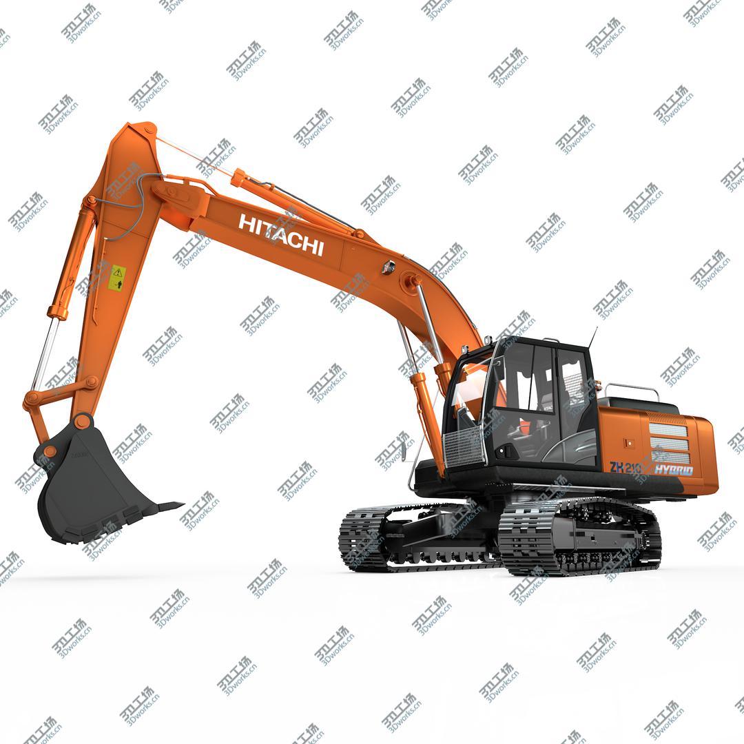 images/goods_img/202104092/3D Rigged Hitachi ZH210 Hybrid Excavator model/1.jpg